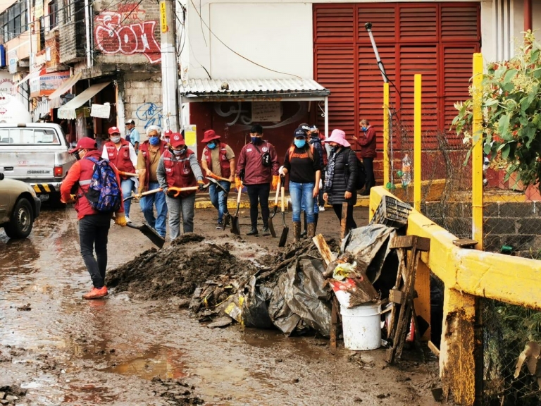 Alcaldía Tlalpan atiende daños en San Miguel Topilejo tras fuertes lluvias