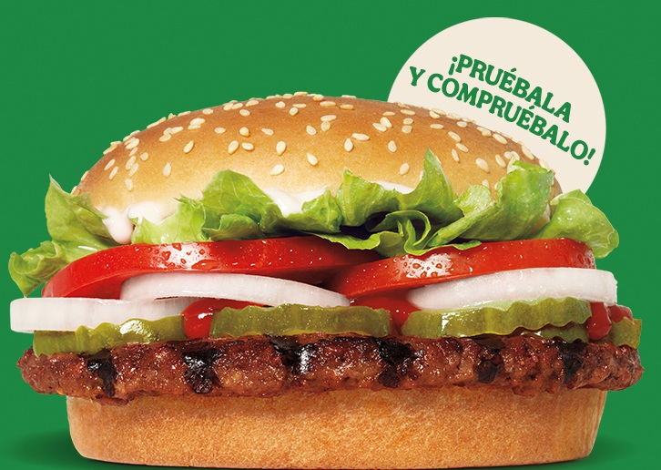 Burger king México lanza la Whopper Vegetal la innovadora hamburguesa hecha 100% de plantas