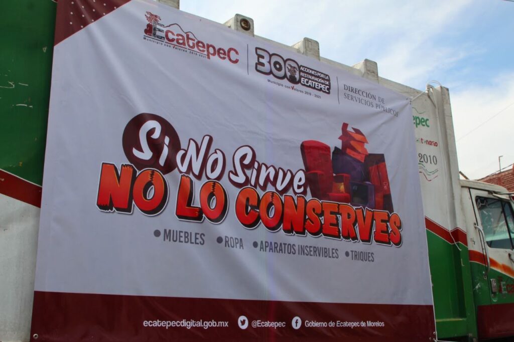 Gobierno  de Ecatepec inicia programa para recolectar “triques” y evitar que sean arrojados en la vía pública