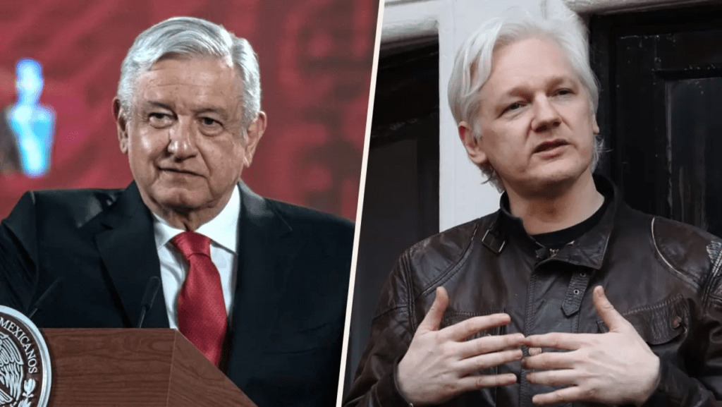 Presidente López Obrador ofrece asilo político a Assange, Gran Bretaña rechaza extraditarlo a EU