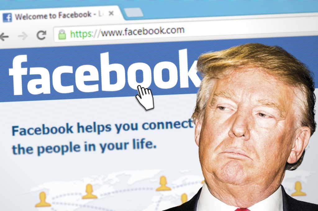 Facebook censura a Trump por considerarlo un «riesgo demasiado grande»