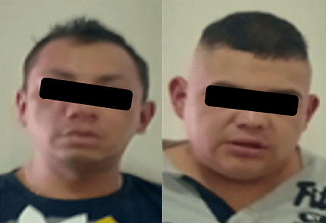 Policías municipales detienen a dos presuntos extorsionadores en Nezahualcóyotl