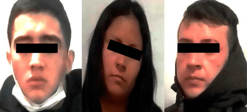 Policías de Nezahualcóyotl detienen a dos hombres y una mujer por robo a casa habitación con violencia