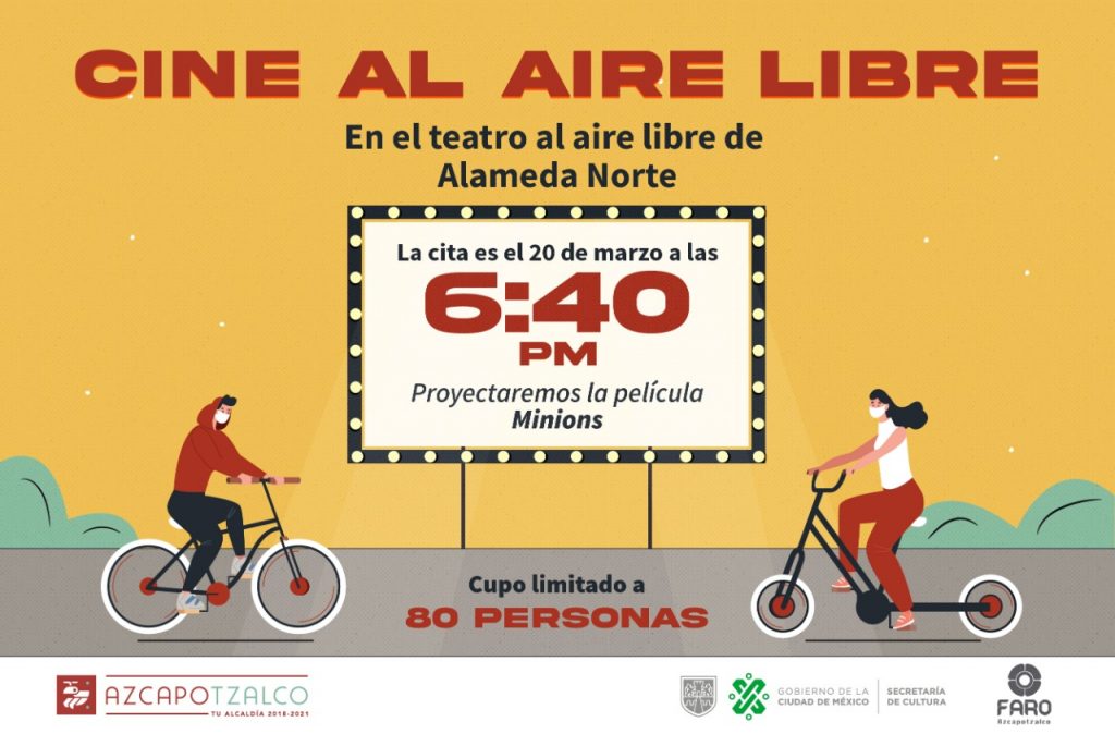 Cine gratuito al aire libre en Azcapotzalco