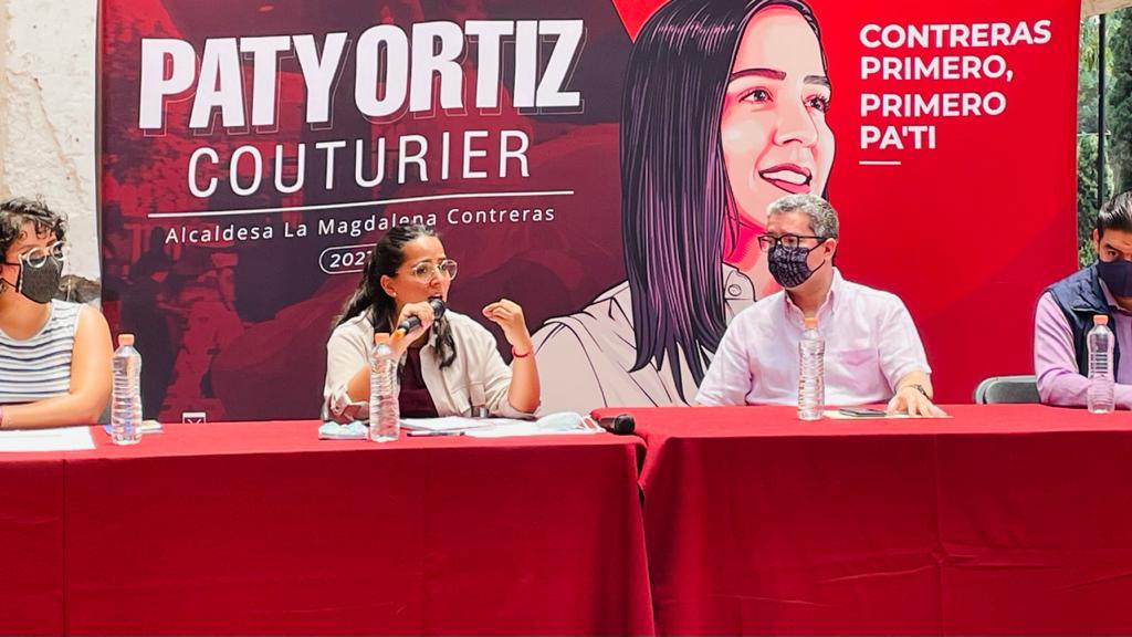 Candidata de MORENA por la alcaldía Magdalena Contreras, Paty Ortiz participa en conversatorio “Primero Contreras Seguro”