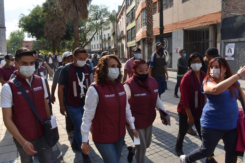 Se compromete Dolores Padierna a rescatar las calles de Regina y San Jerónimo
