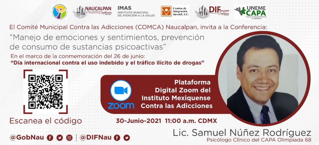 Organiza Naucalpan conferencia sobre adicciones y manejo de emociones