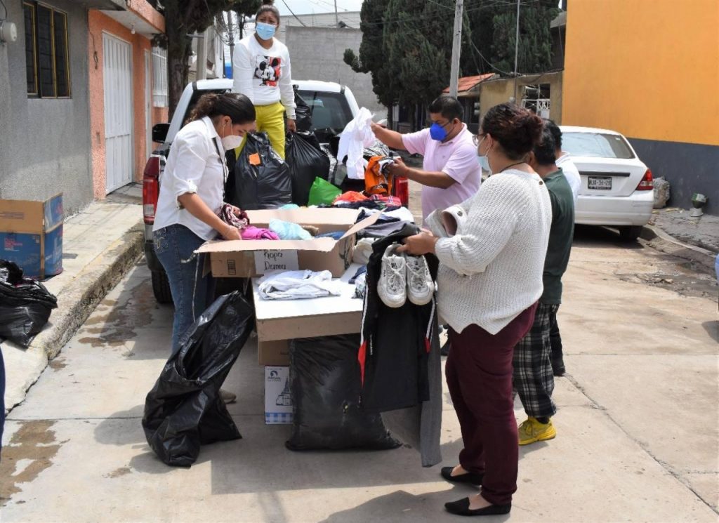 Crean centro de acopio en Atizapán para afectados por la tormenta