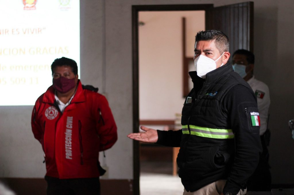 Protección civil de Texcoco llama a comerciantes a reforzar sus medidas sanitarias contra Covid-19