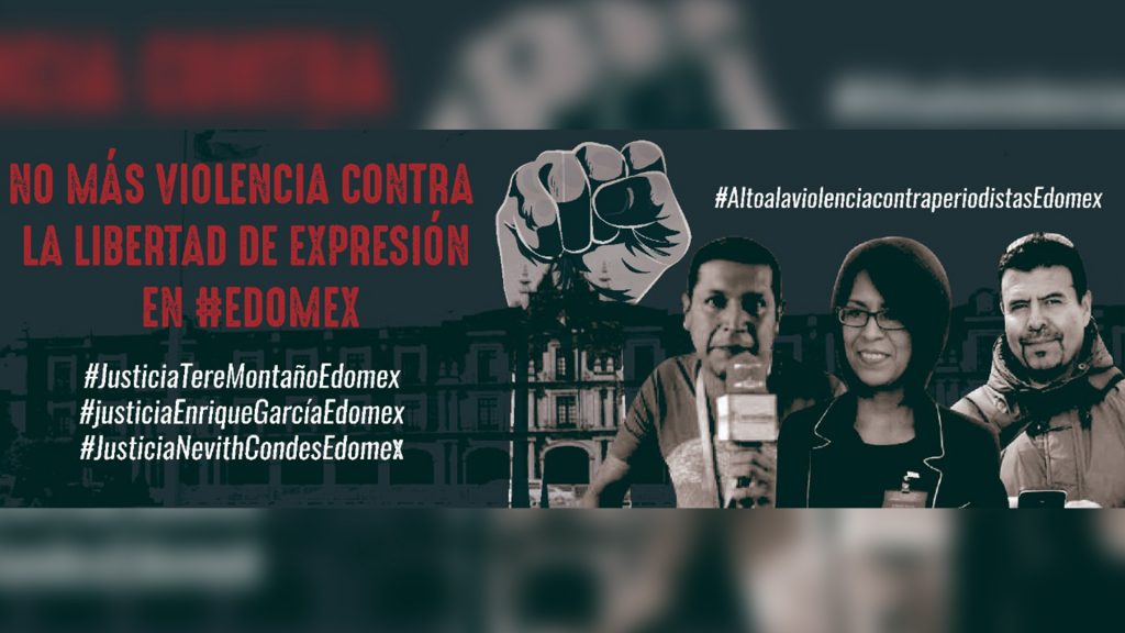 Anuncian manifestación para exigir justicia por violencia en contra de periodistas en Edomex