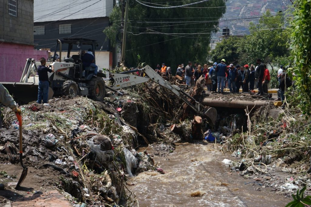 Autoridades de Ecatepec despliegan brigadas de apoyo en  colonias afectadas por las lluvias
