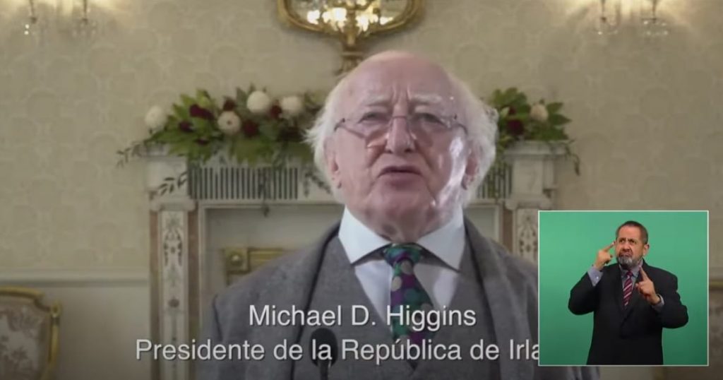 Felicita a México el presidente de Irlanda, Michael D. Higgins