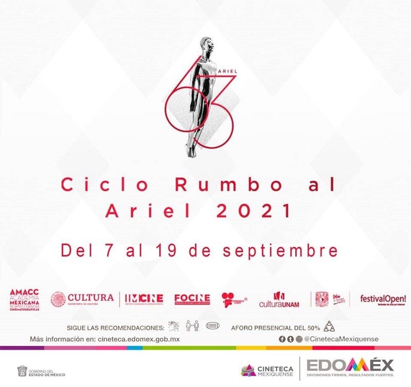 Presenta Cineteca Mexiquense Ciclo de Cine rumbo al Ariel 2021