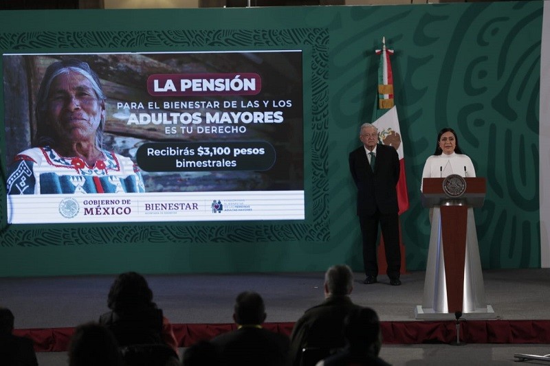Pensión de adultos mayores de 6 mil pesos, objetivo para 2024: Secretaría de Bienestar.