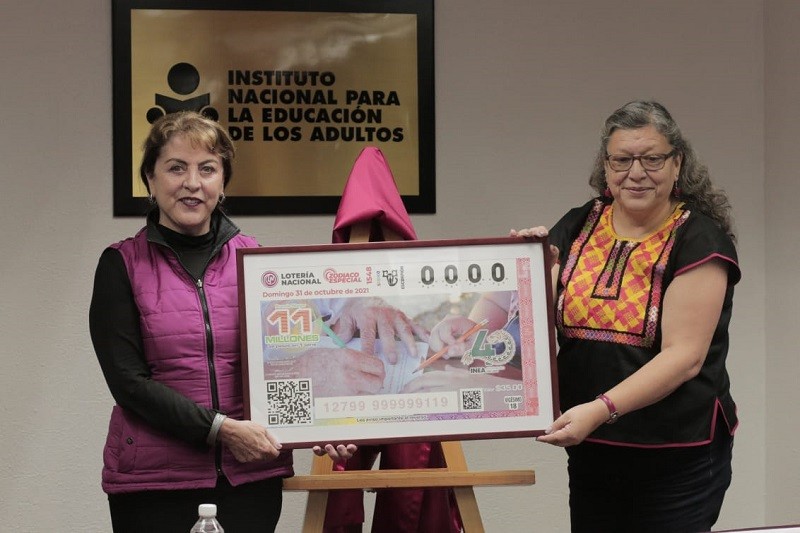 Conmemora Lotería Nacional 40 años del INEA con Sorteo Zodiaco Especial