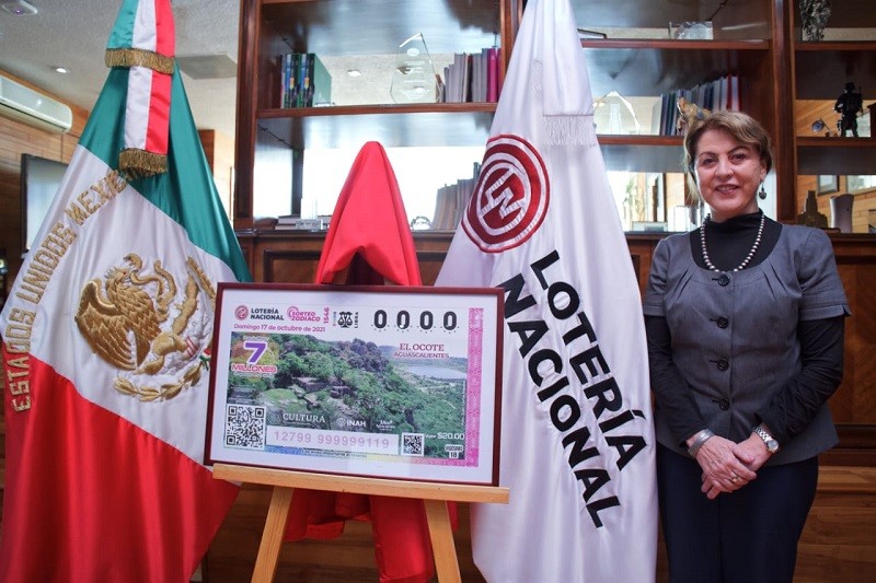 Lotería Nacional finaliza serie de billetes de zonas arqueológicas con El Ocote, Aguascalientes