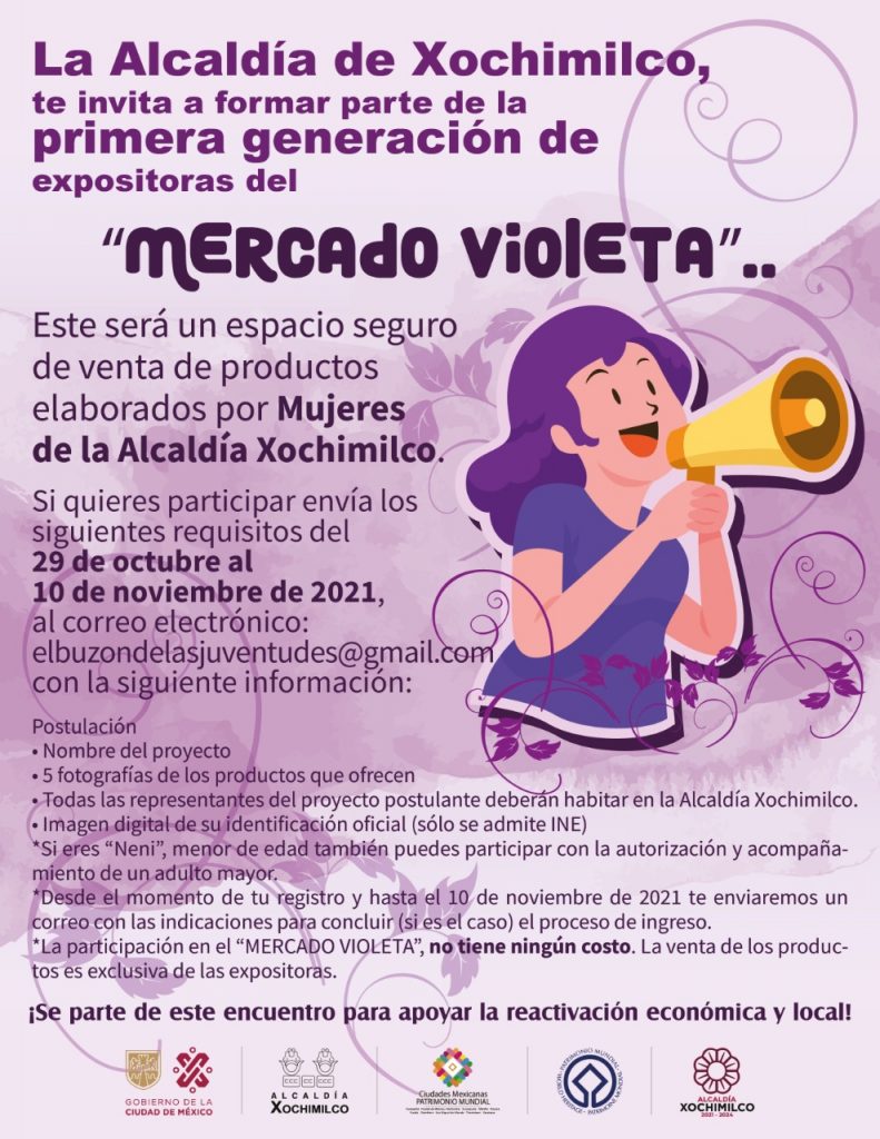 Abre Xochimilco «Mercado violeta» para productoras de la demarcación