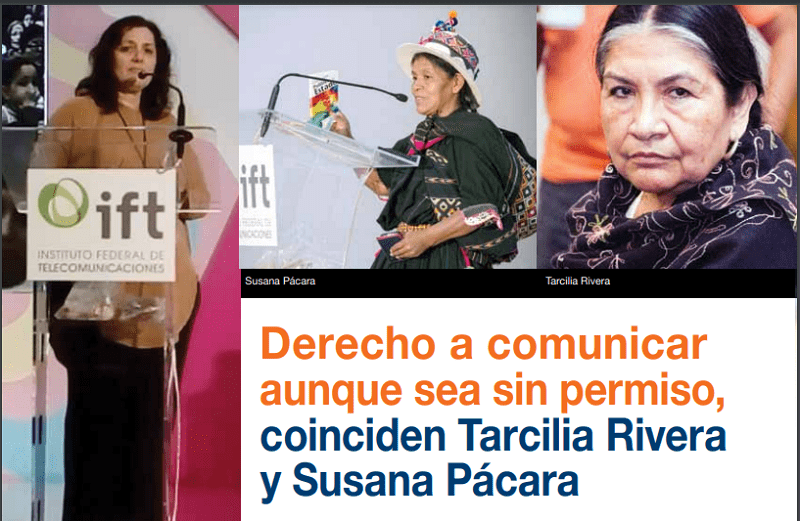 Protegido: Derecho a comunicar aunque sea sin permiso, coinciden Tarcilia Rivera y Susana Pácara
