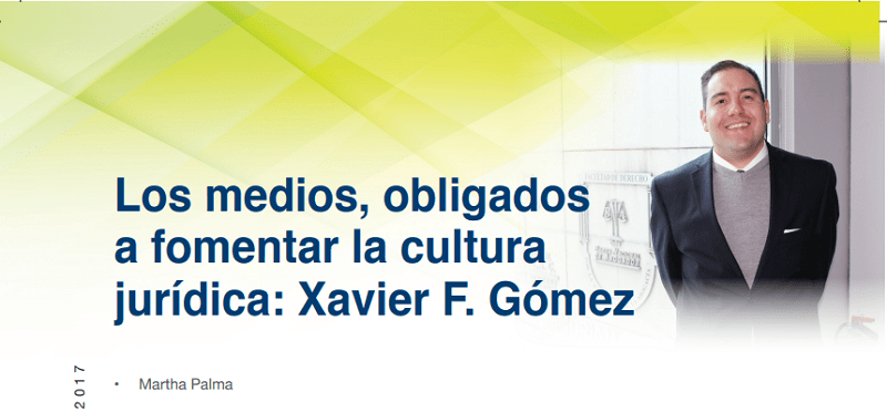 Protegido: Los medios, obligados a fomentar la cultura jurídica: Xavier F. Gómez