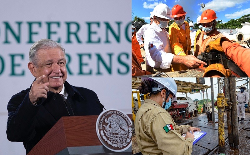 Reitera AMLO compromiso de basificar a trabajadores de Pemex