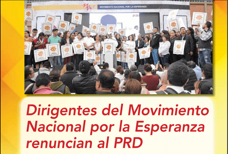 Protegido: Dirigentes del Movimiento Nacional por la Esperanza renuncian al PRD