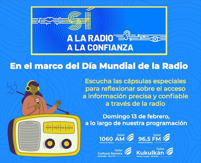 Radio Educación tendrá una programación especial en conmemoración del Día Mundial de la Radio