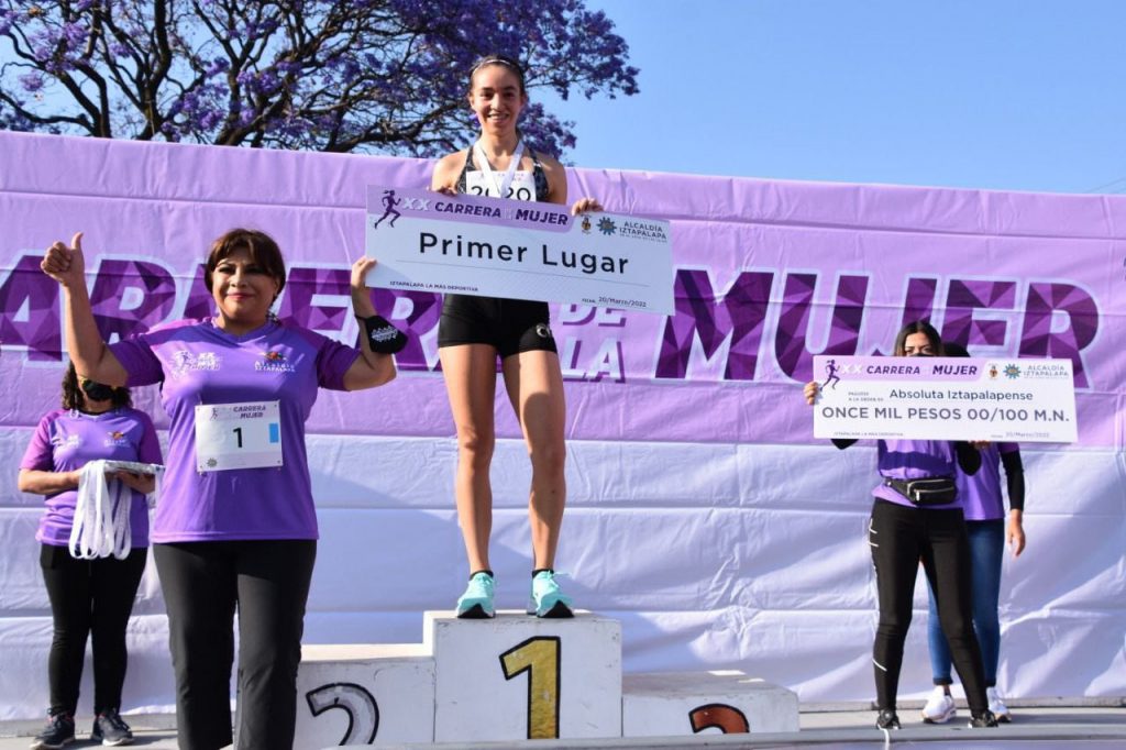 Con carrera deportiva, Iztapalapa conmemora el Día Internacional de la Mujer, libre y segura