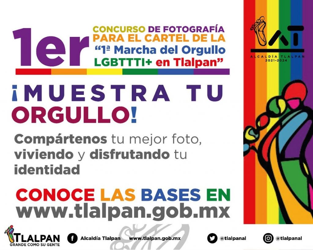 Realizarán en Tlalpan la Primera Edición de la marcha LGBTTTIQ+