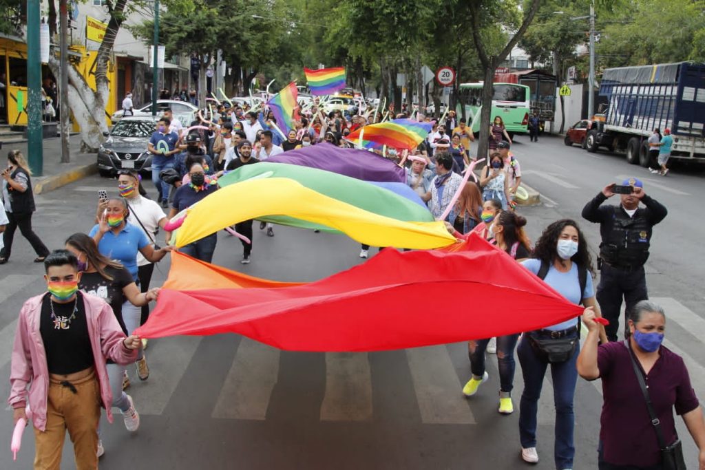 Celebra Tlalpan la Primera Marcha por los Derechos LGBTTTIQ+