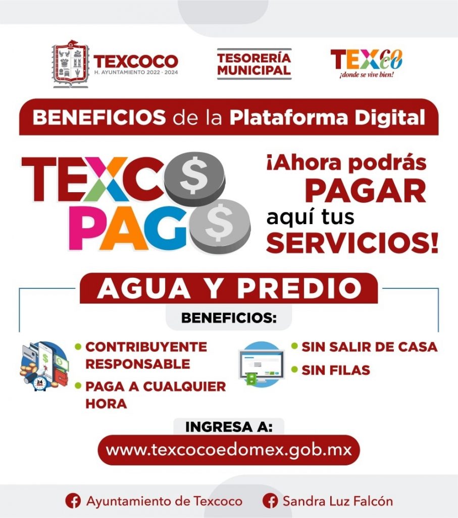 Implementan plataforma «Texcoco pago» para  contribuyentes de la región