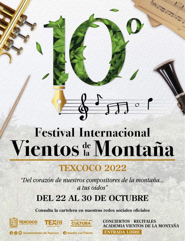 Se cumplen 10 años del Festival Internacional Vientos de la Montaña Texcoco 2022