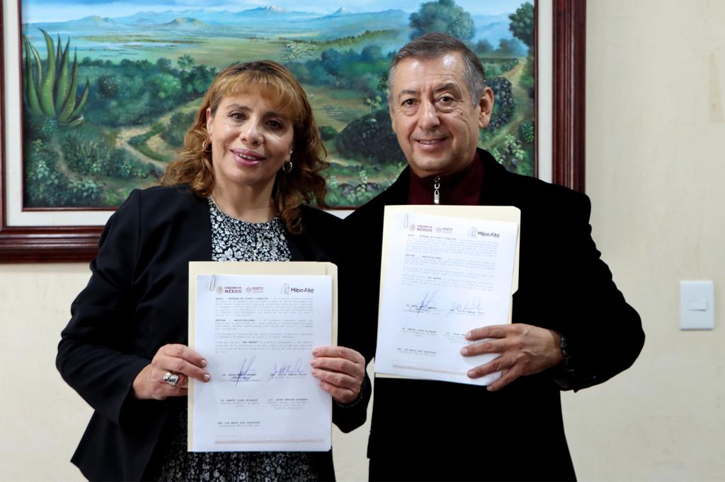 Alcaldesa Judith Vanegas firma convenio de colaboración con el ISSSTE en beneficio de todos los milpaltenses