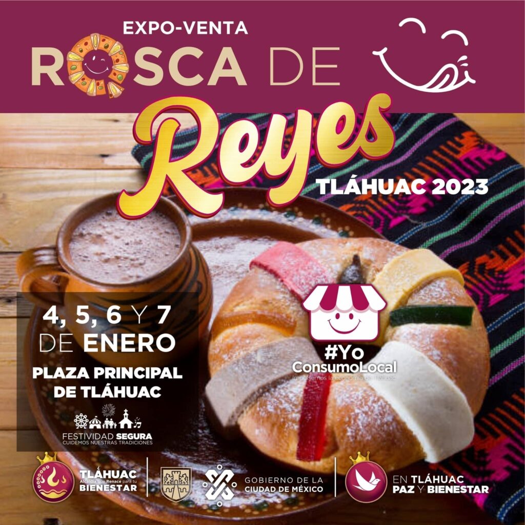 Tláhuac realiza Expo-venta de Rosca de Reyes para promover la economía y el consumo local