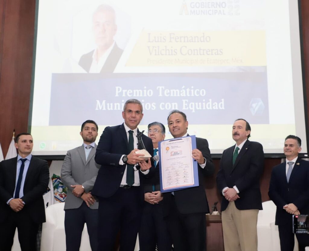 Ecatepec recibe premio nacional por protección a mujeres y combate a la violencia de género
