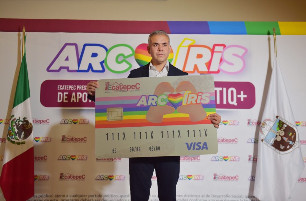 Ecatepec presenta la Tarjeta Arcoíris para dar apoyo económico a personas LGBTTTIQ+ que sufren pobreza y marginación