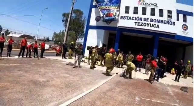 Bomberos de Texcoco participaron en el Primer Rally Intermunicipal de la Zona Nororiente