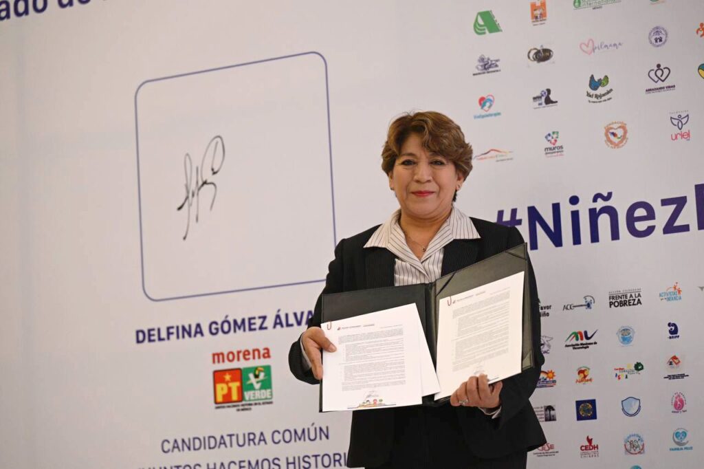 Reafirma Delfina Gómez compromiso con infancias mexiquenses