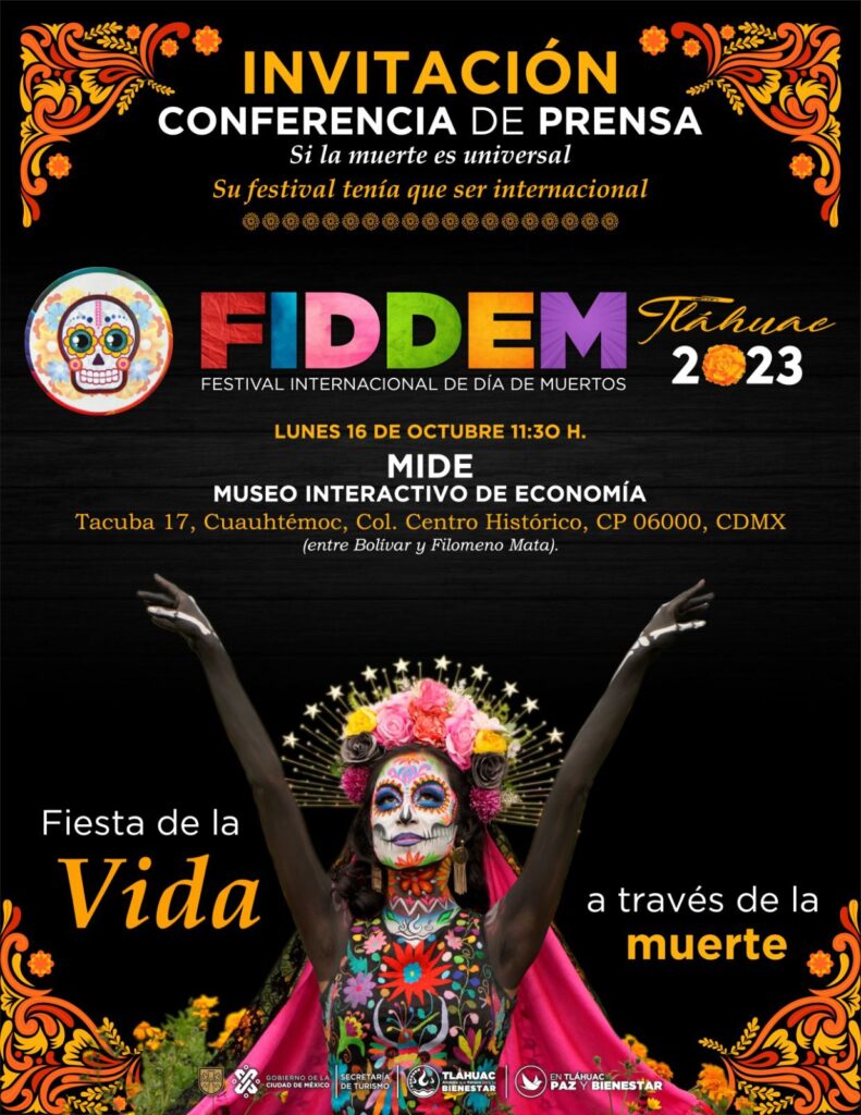 Conferencia de prensa, Festival Internacional de Día de Muertos, Tláhuac 2023