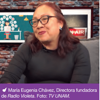 Reconocen a Maru Chávez, impulsora de Radio Violeta