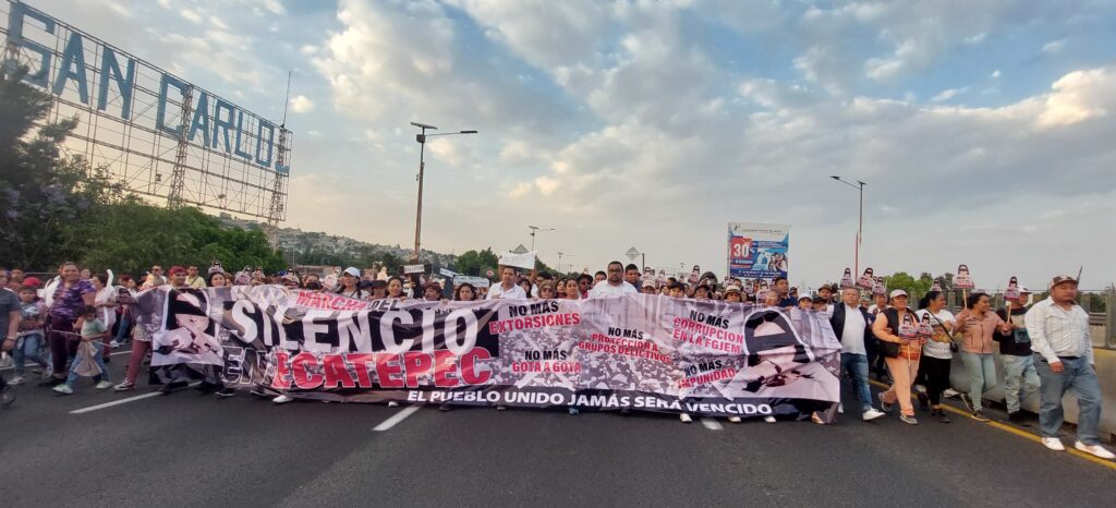 Más de 15 mil ciudadanos de Ecatepec realizan Marcha del Silencio para exigir a la FGJEM castigo a grupos criminales