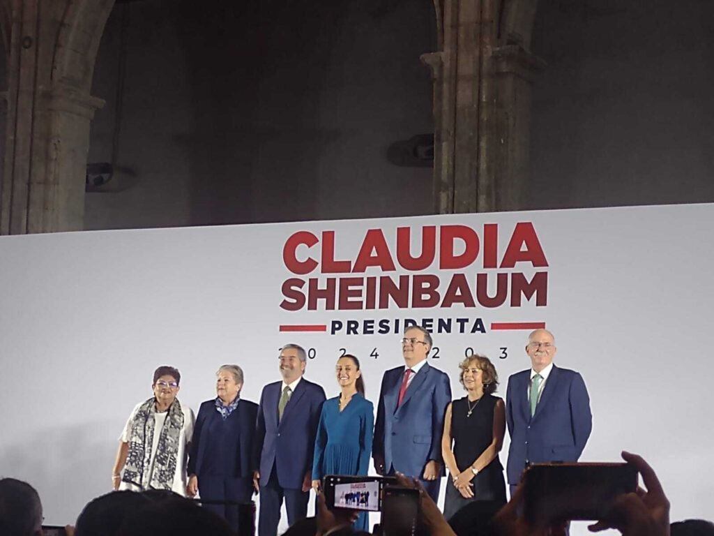 Presenta Claudia Sheinbaum a seis integrantes de su próximo gabinete. Ebrard, De la Fuente y Godoy, entre ellos