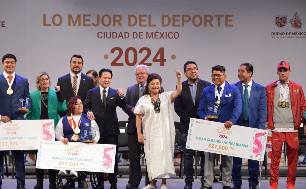 Jefa de Gobierno, Clara Brugada, anuncia estrategia para hacer de la Ciudad de México la más deportiva del país; entrega Premio Estatal de Deporte 2024