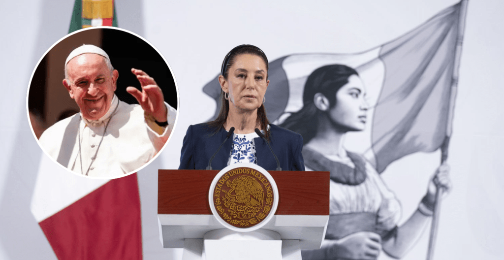 Sheinbaum lamenta fallecimiento del papa Francisco