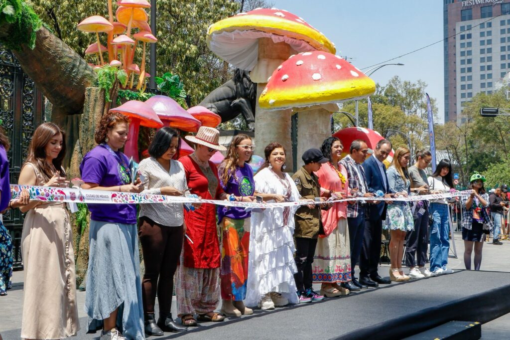 Inaugura jefa de Gobierno clara Brugada Festival Spora del Bosque de Chapultepec