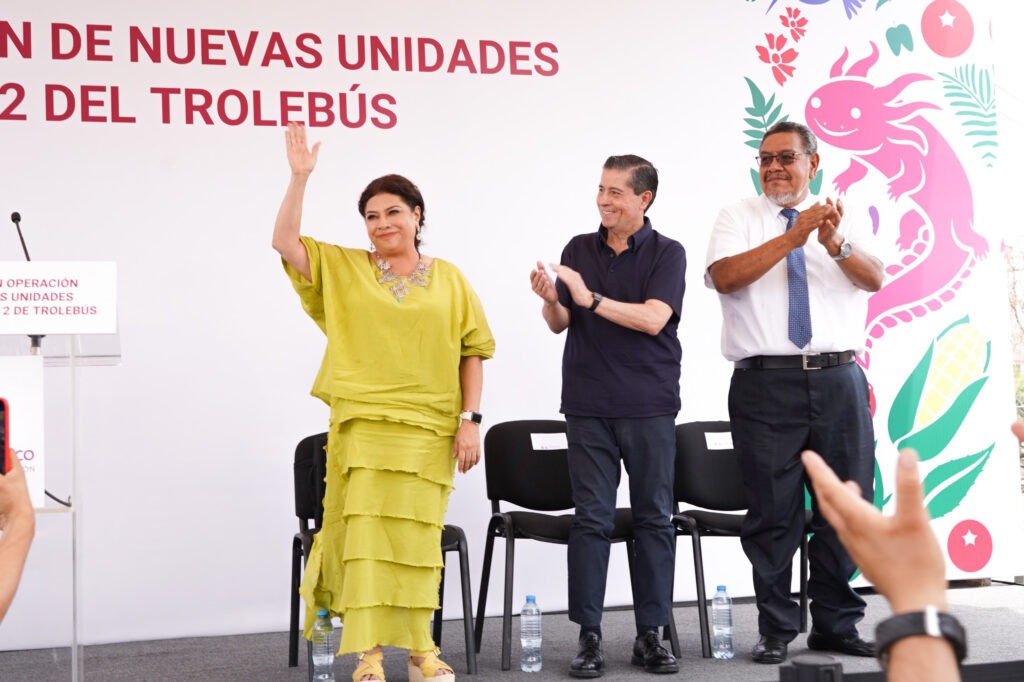 Apuesta jefa de Gobierno Clara brugada por la electromovilidad: pone en marcha 14 nuevos trolebuses en beneficio de 30 mil usuarios diarios