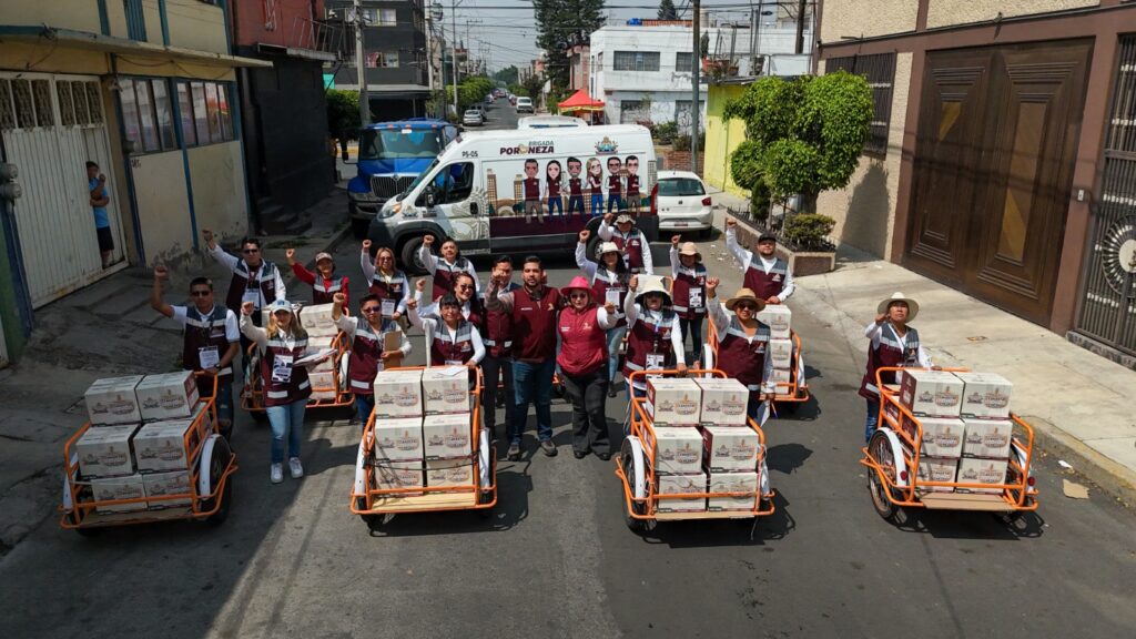 Arranca Adolfo Cerqueda entrega de Canastas del Bienestar en Nezahualcóyotl