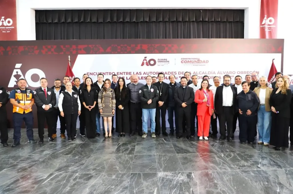 Alcaldía Álvaro Obregón y representantes de la Iglesia Católica suman esfuerzos a  favor de la construcción de la paz