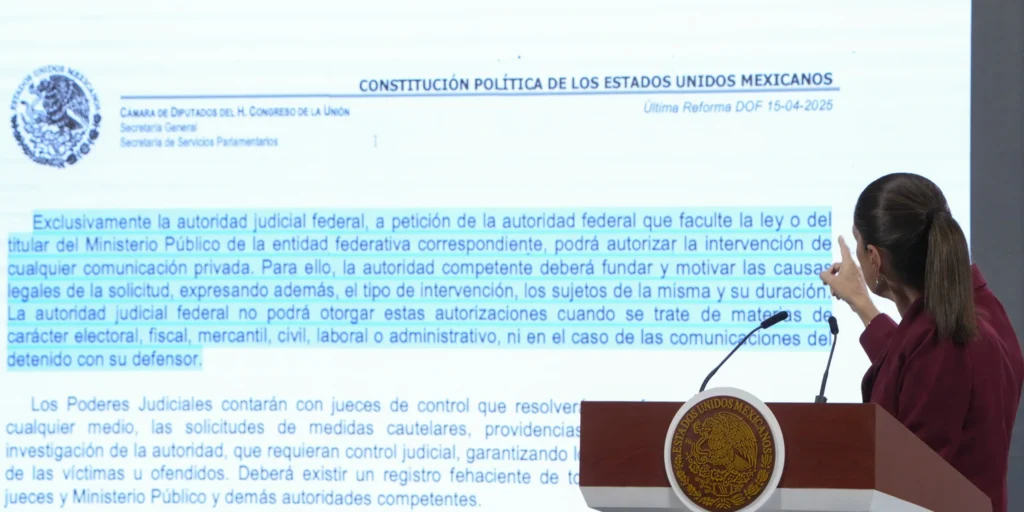 “El gobierno no va a espiar a nadie”, responde Sheinbaum a las críticas de la oposición