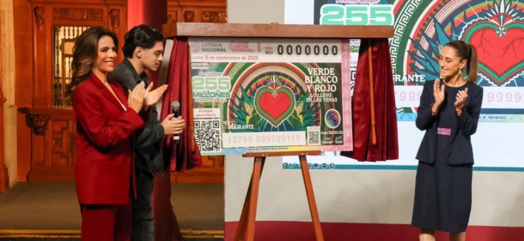 México se escribe con M de migrante: Sorteo de la Lotería Nacional del 15 de septiembre apoyará a mexicanos en EUA