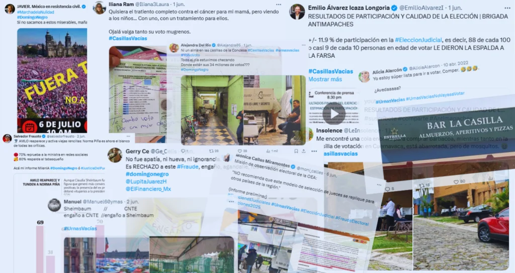 Noticias falsas y bots en las narrativas de la oposición durante la elección del Poder Judicial